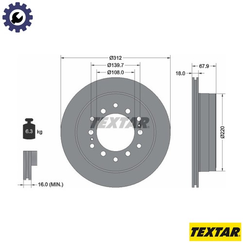 Brake disc 92231003 - brake,