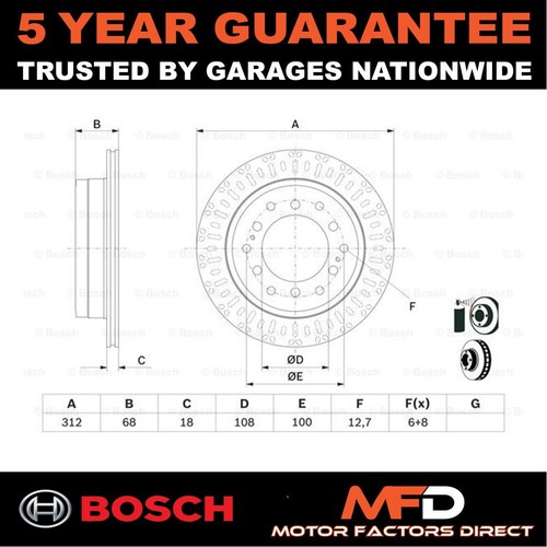 Brake disc rear - rear, fits