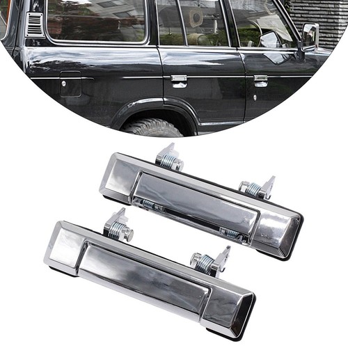 Pair chrome front door - front,
