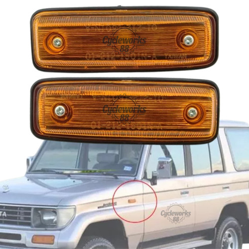 Pair side marker fender - pair,