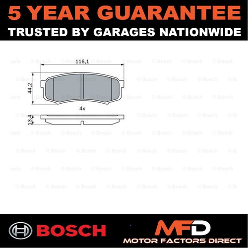 Brake pads set - bosch, fits
