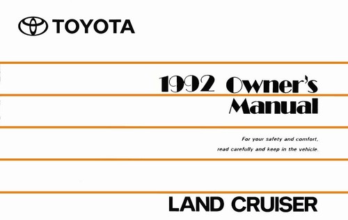 1992 toyota land cruiser - toyota,