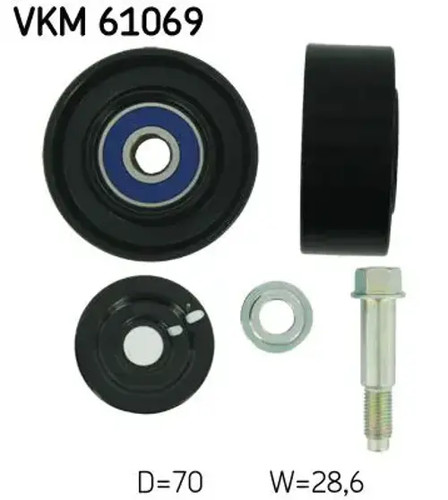 Belt pulley vkm 61069 - v-belt,