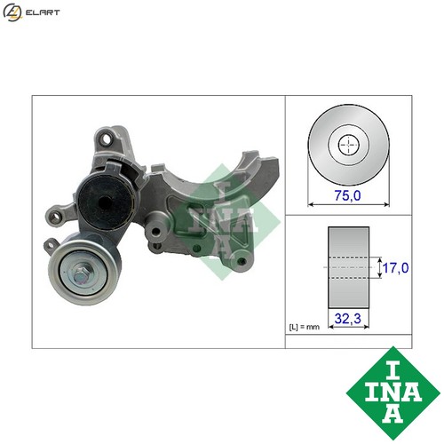 Tensioner lever vribbed belt - lever,