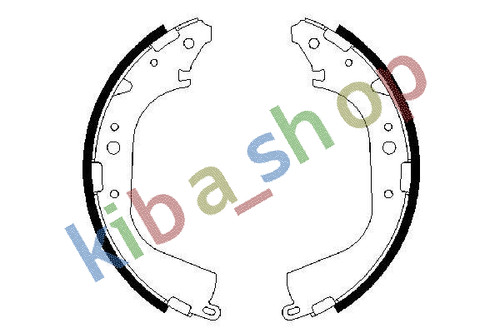 Brake shoe set rear fits - brake,